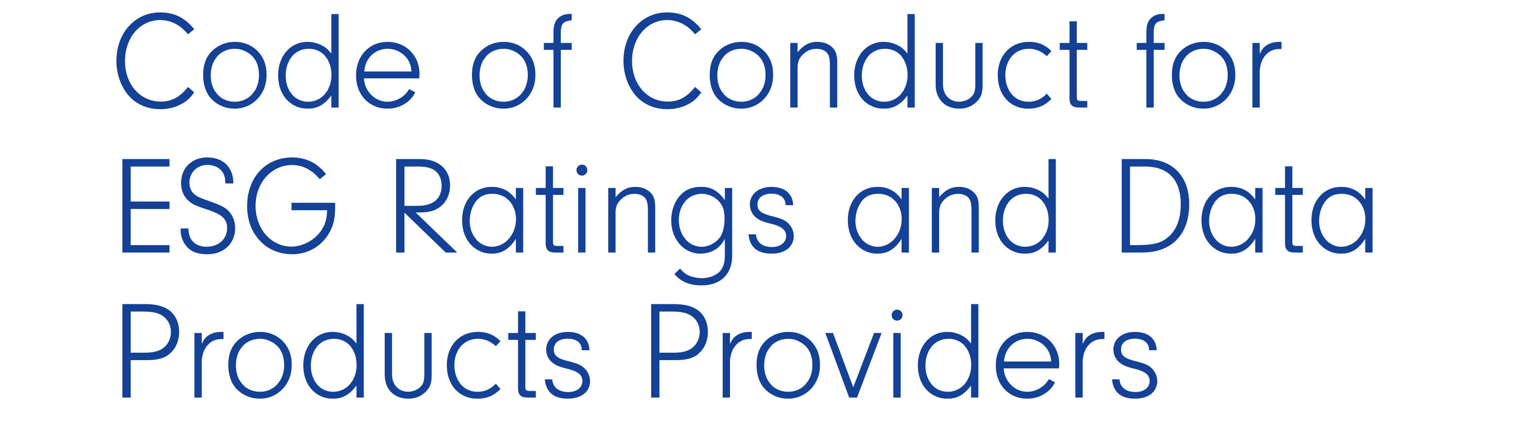 Code of Conduct for ESG raters - ICMA - sustainAX